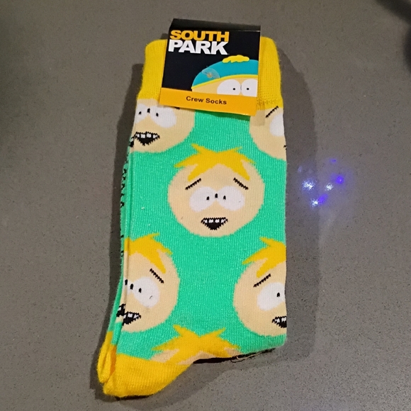 Other - Butters Crew Socks - Yellow & Green